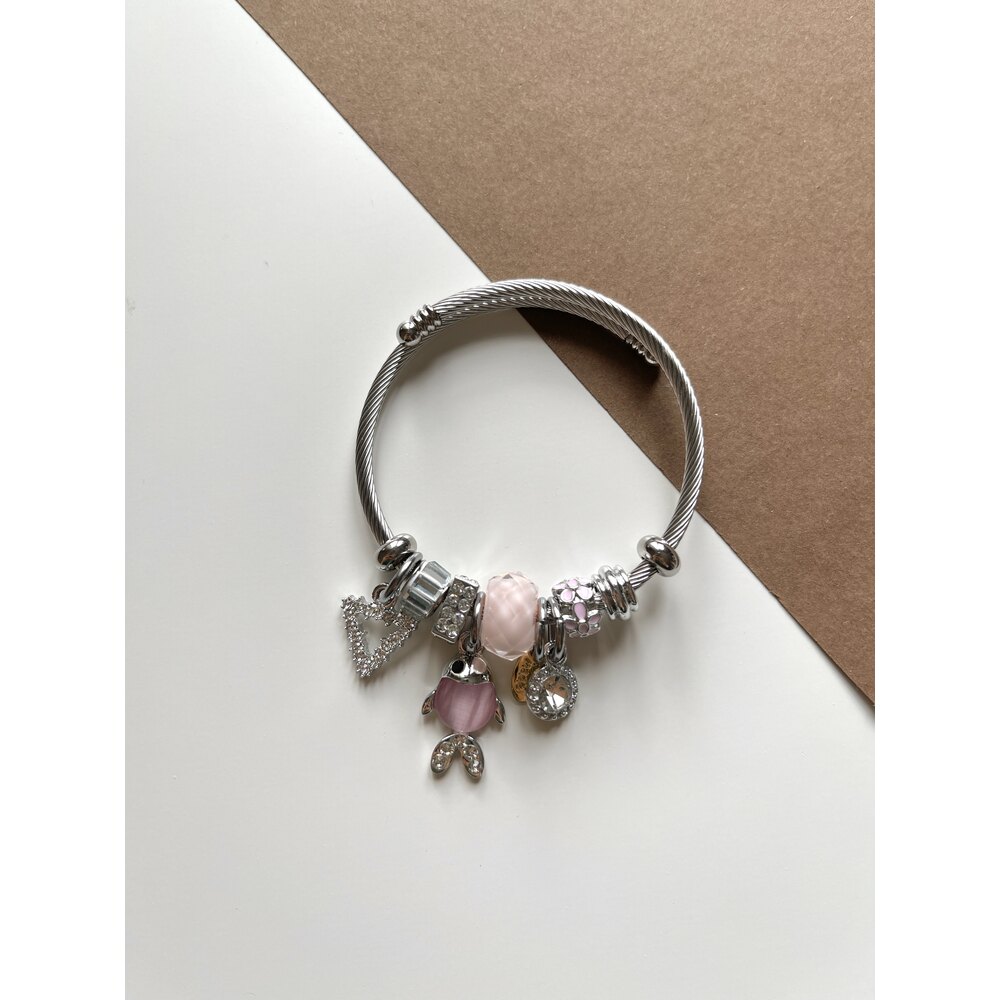 Zirkon Taşlı Balık Figürlü Pandora