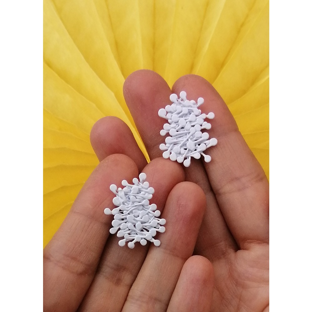 Dağınık Beyaz Dandelion Küpe
