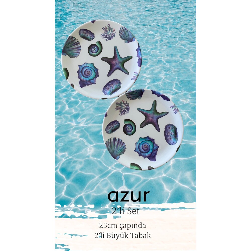 CAAKTO -Azur 2’li Büyük Tabak Seti 