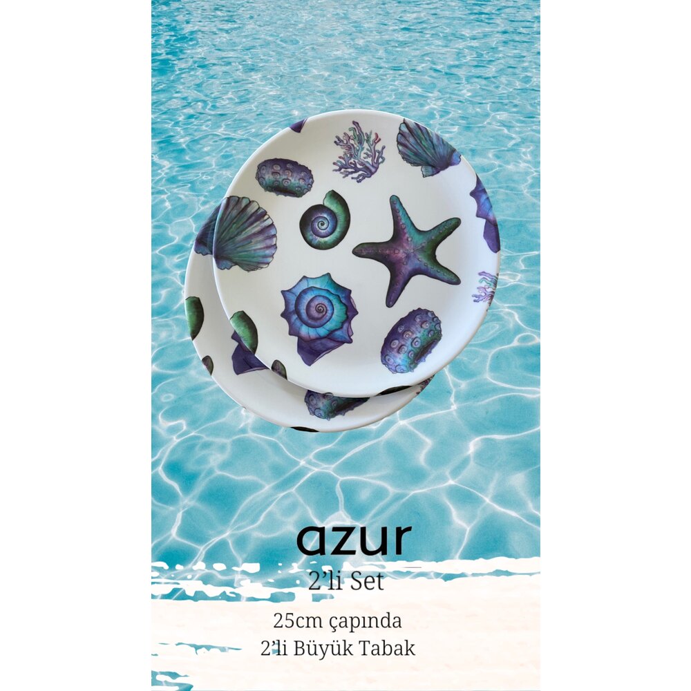 CAAKTO -Azur 2’li Büyük Tabak Seti 