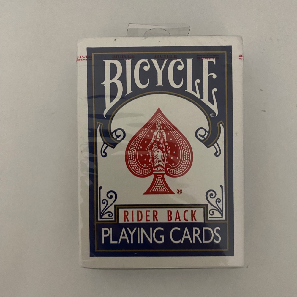 Bicycle Rider Back Normal Design Bicycle Rider Back Standart (Blue) | Card Ocean