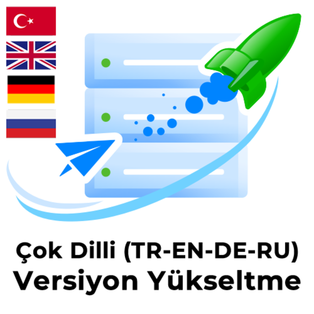 Çiçekçi Sitesi V7 - Çok Dilli (TR-EN-DE-RU ) Versiyon Yükseltme