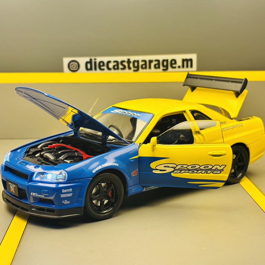 NISSAN SKYLINE GT-R R34 | DIECAST GARAGE’M
