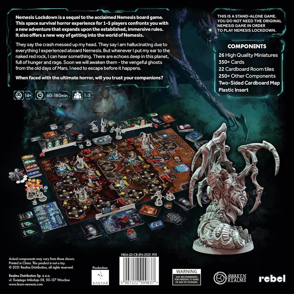 Nemesis: Lockdown Kutu Oyunu (ingilizce)