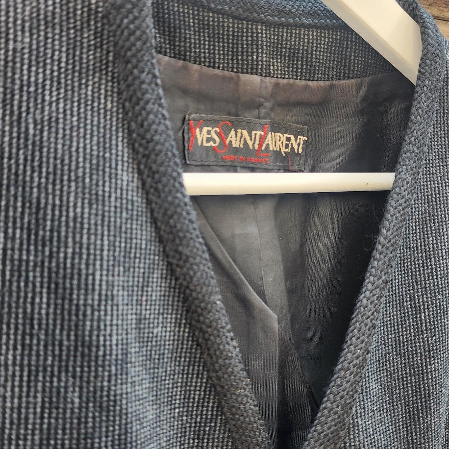YVES SAİNT LAURENT Vintage Fitilli Kadife Yelek
