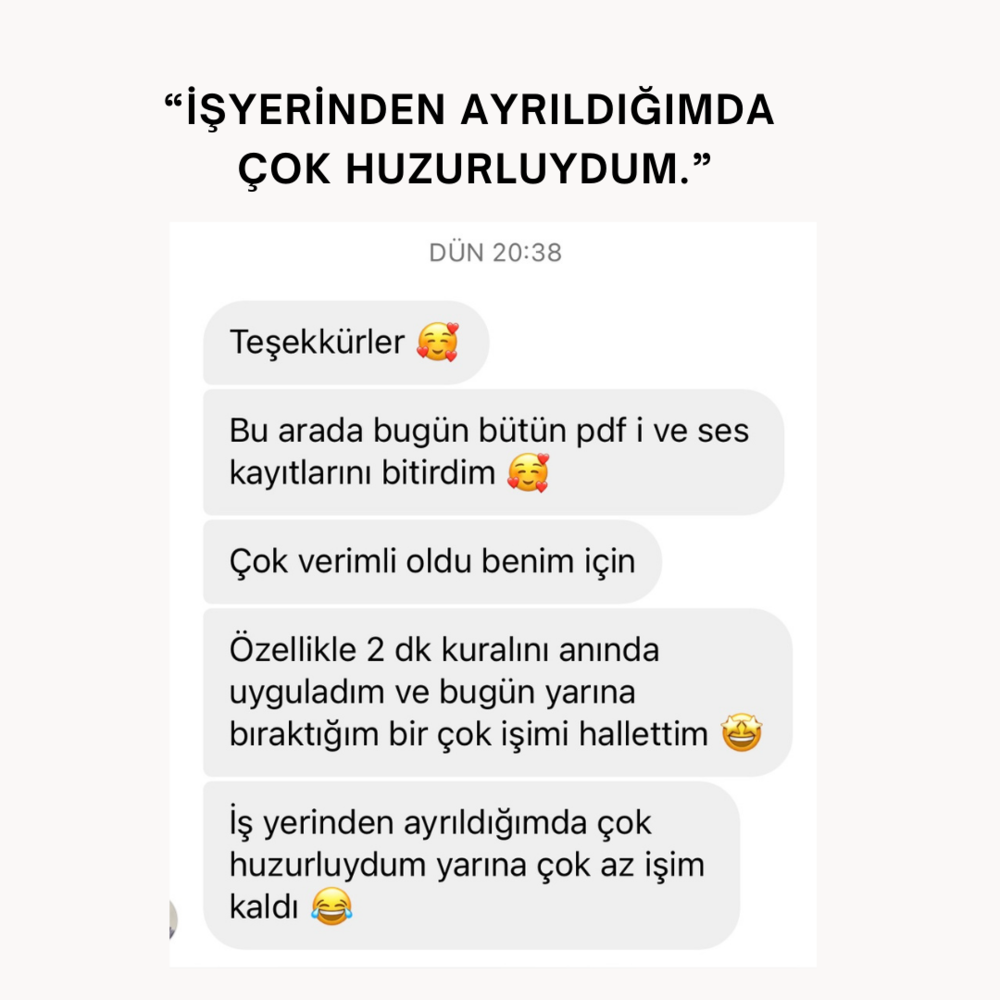ERKEN KAYIT İNDİRİMİ: 21-30 Nisan Ertelemeden Özgürleş GRUP PROGRAMI