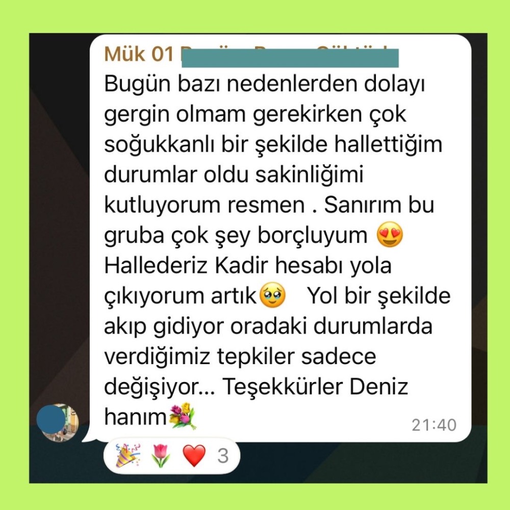 18-24 Ağustos - Yetersizlik Duygusundan Kurtul Grup Programı