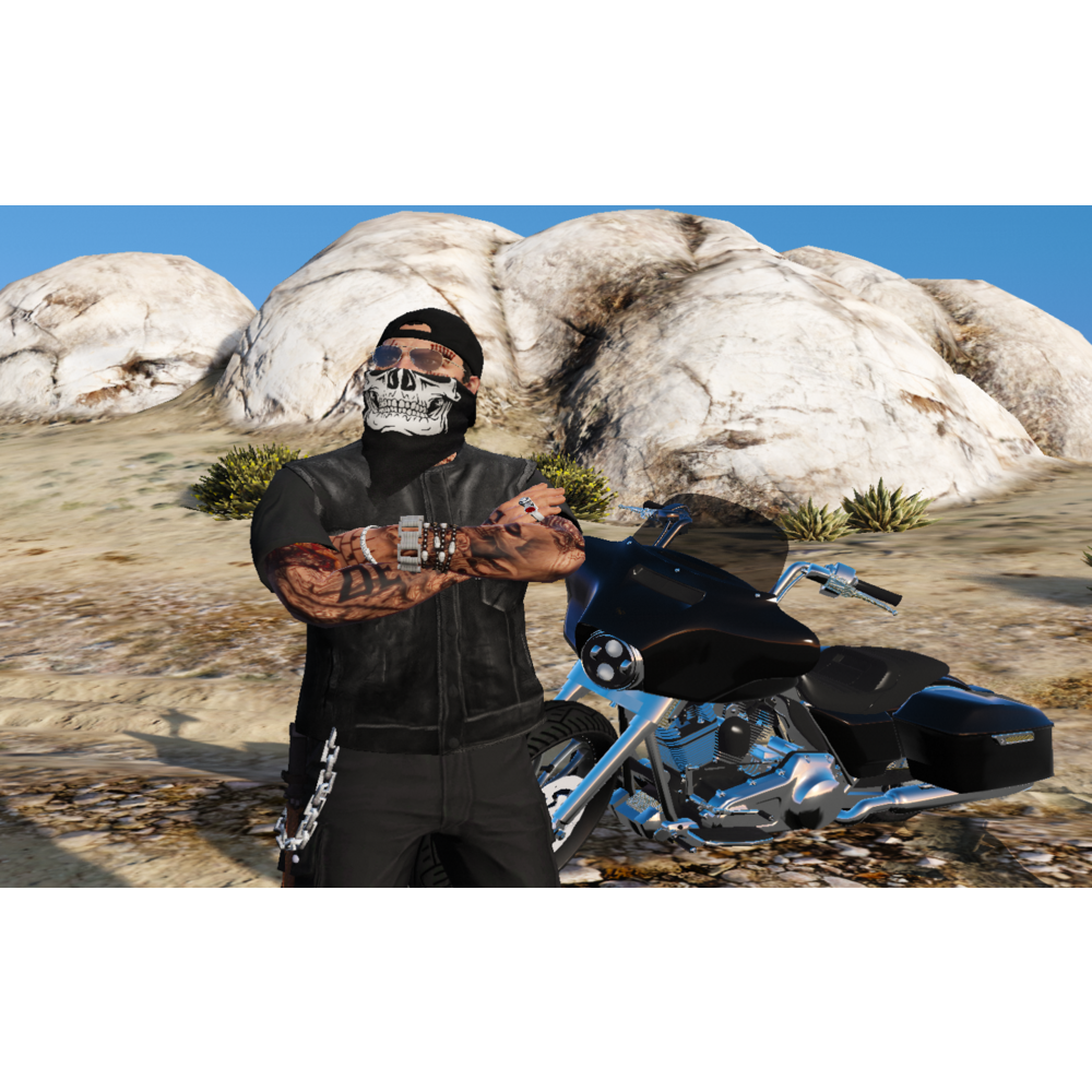Slim Fit Biker Vest