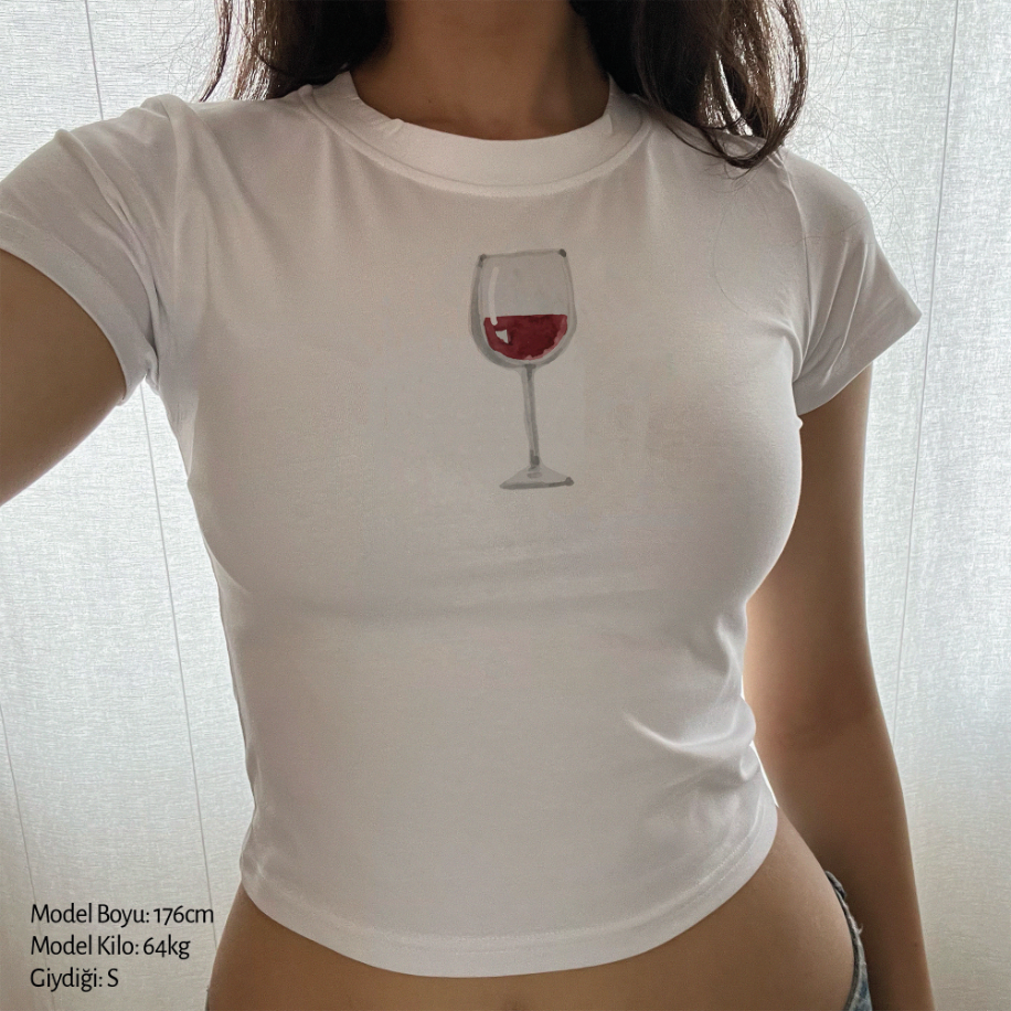 Glass of Wine Baby Tee