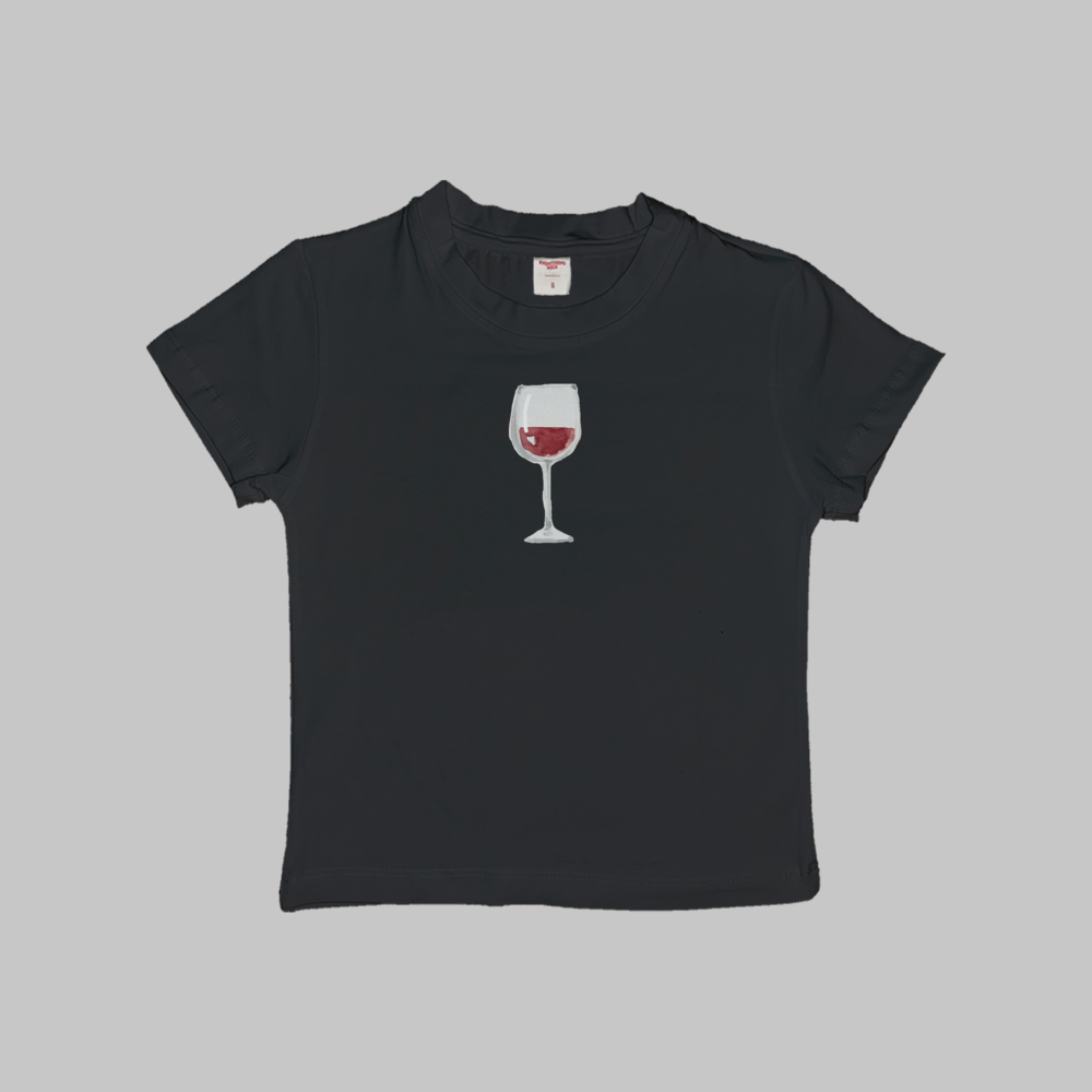 Glass of Wine Baby Tee