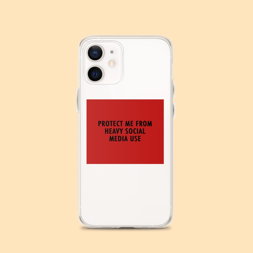 Heavy Social Media Use iPhone Kılıfı