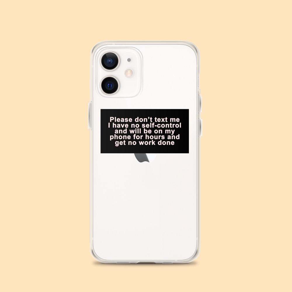 Don't Text Me iPhone Kılıfı