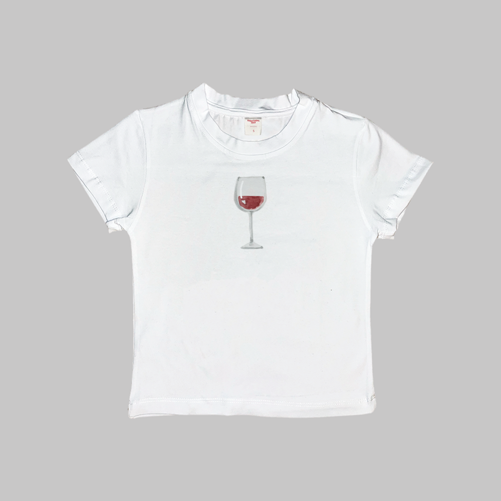 Glass of Wine Baby Tee