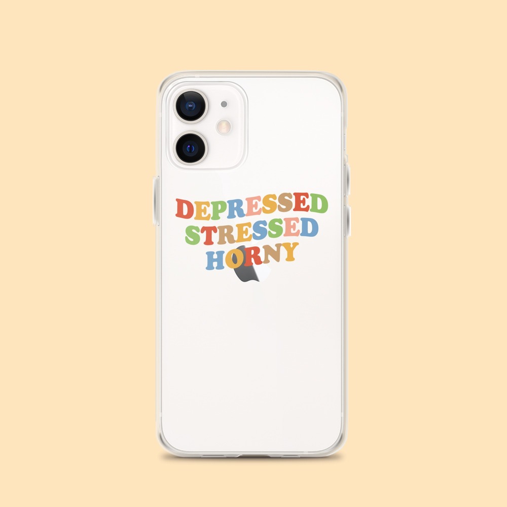 Depressed Stressed Horny iPhone Kılıfı