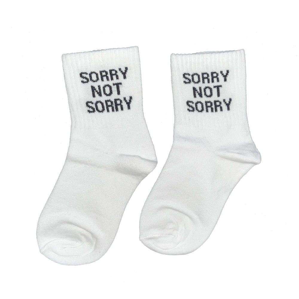 Sorry Not Sorry Çorap (3 Çift)
