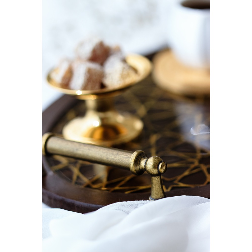 Ahşap Dekoratif Tepsi ( Selçuklu Motifli)