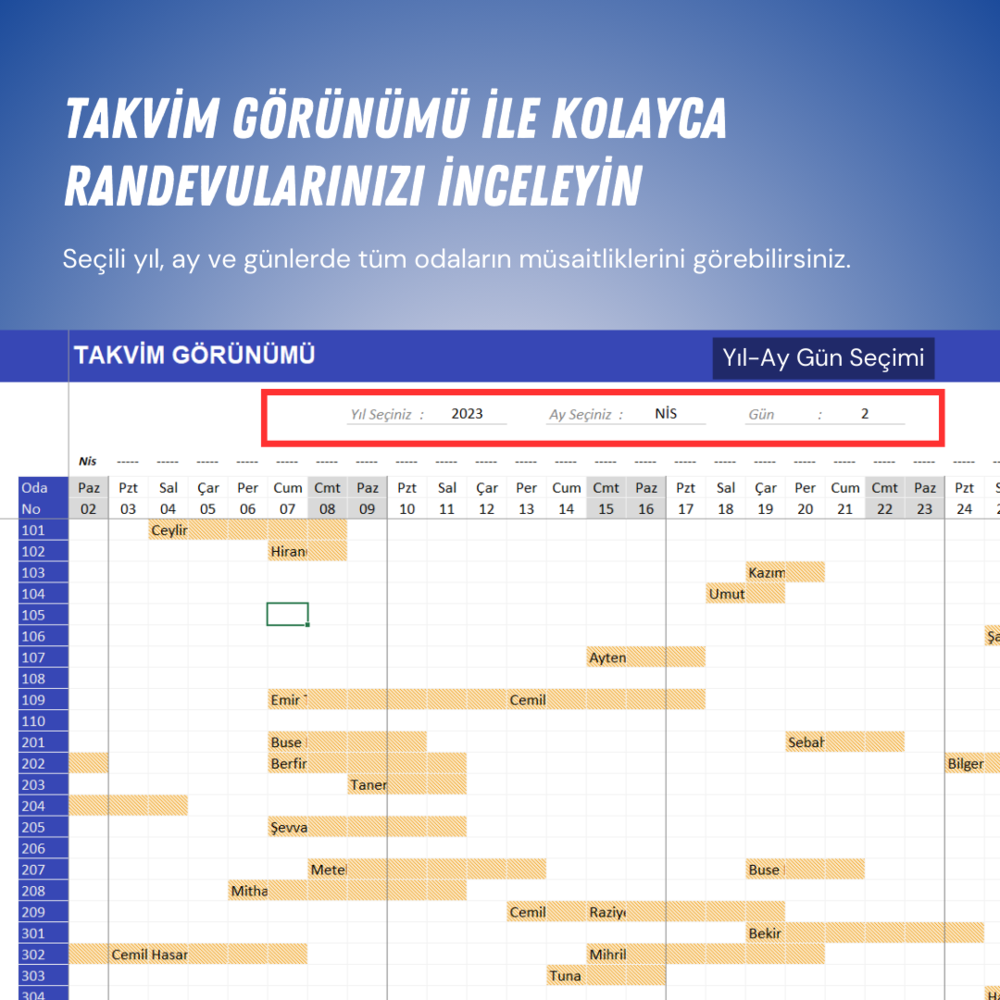 OTEL REZERVASYON PROGRAMI