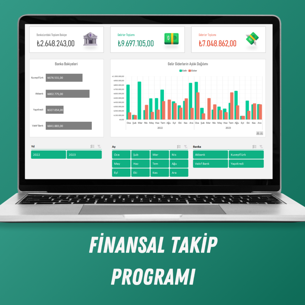 FİNANSAL TAKİP & NAKİT AKIŞI DASHBOARD PROGRAMI