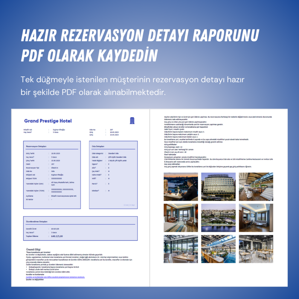 OTEL REZERVASYON PROGRAMI