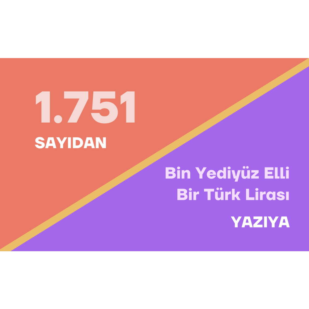 SAYIYI YAZIYA ÇEVİRME UYGULAMASI
