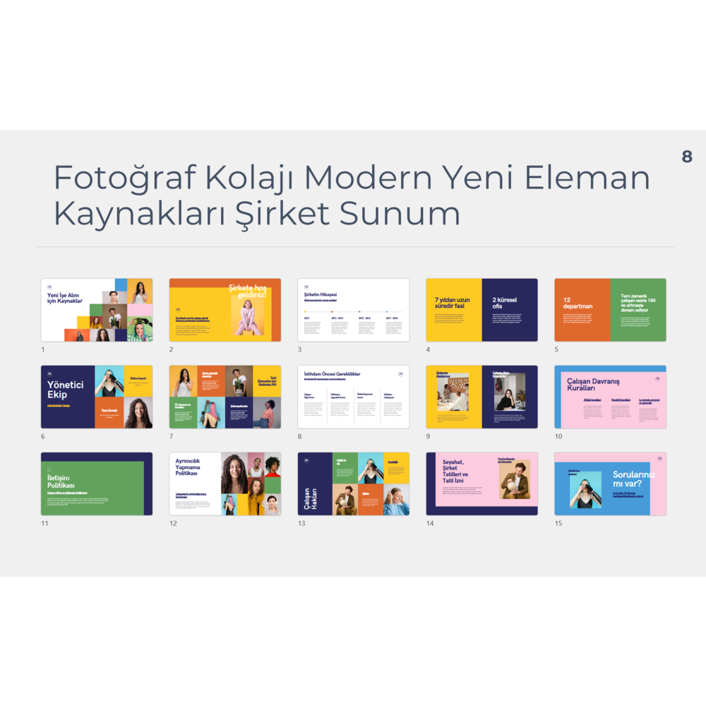 PROFESYONEL SUNUM ŞABLON PAKETİ (21+ ADET)