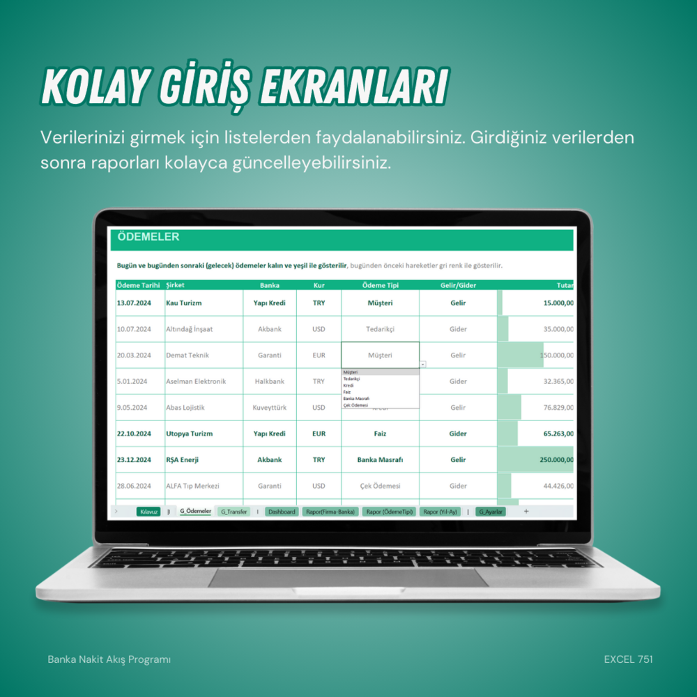 BANKA NAKİT AKIŞ PROGRAMI