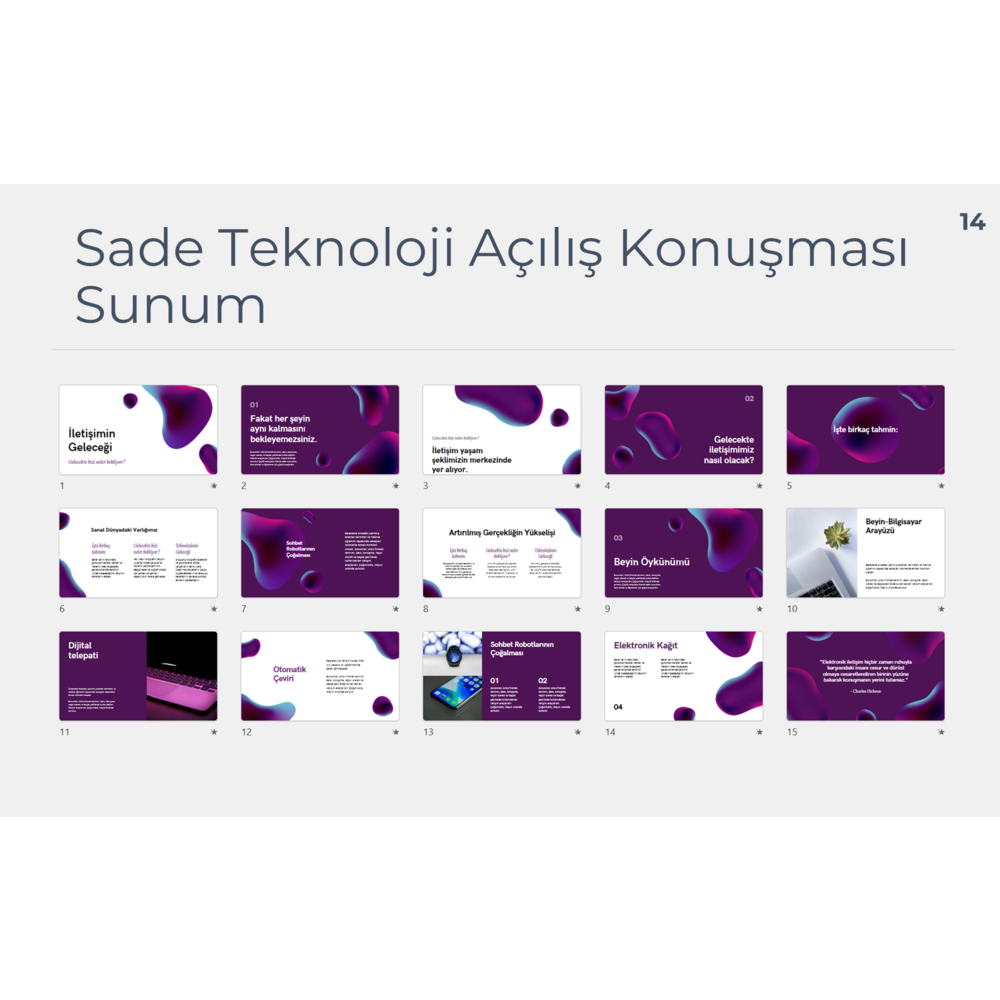 PROFESYONEL SUNUM ŞABLON PAKETİ (21+ ADET)