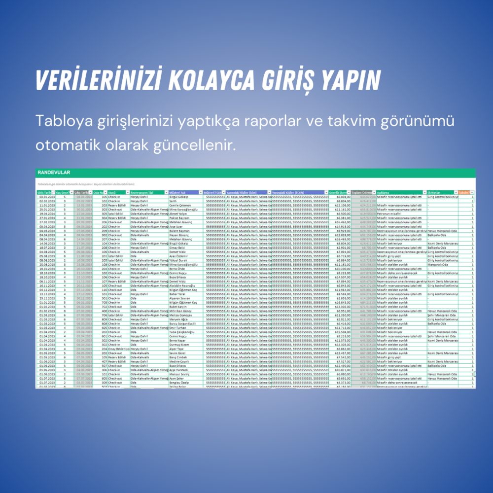 OTEL REZERVASYON PROGRAMI