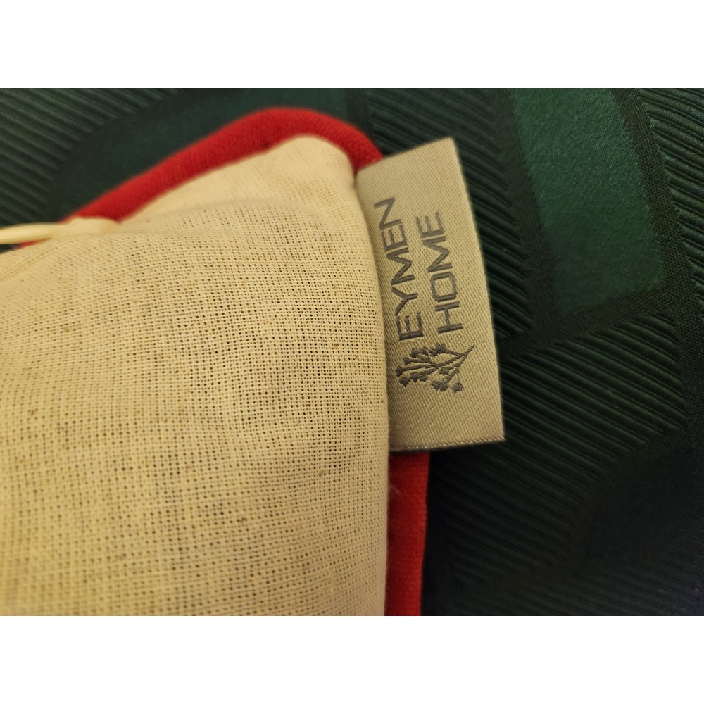 ham naturel kumaş ahşap baskı kırlent kılıfı