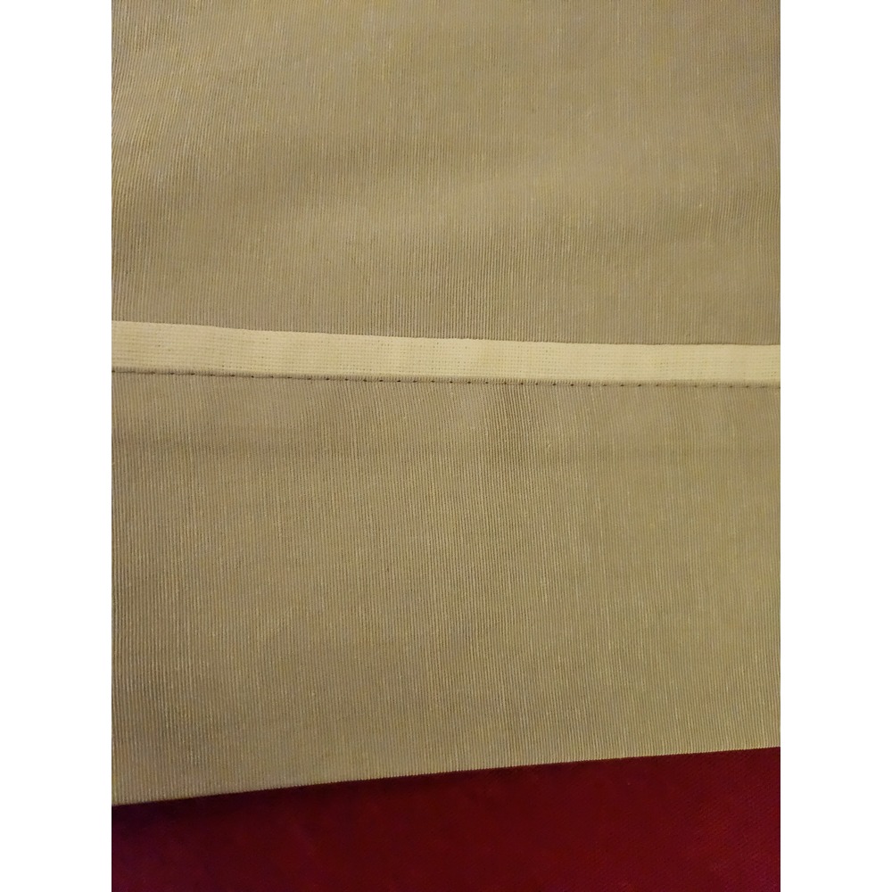 leke tutmaz fay kumaş ekru biyeli köşe dikişli masa örtüsü