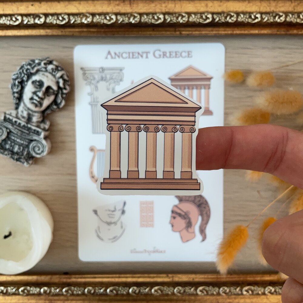 Ancient Greece Sticker Sheet | EcemsDoodles
