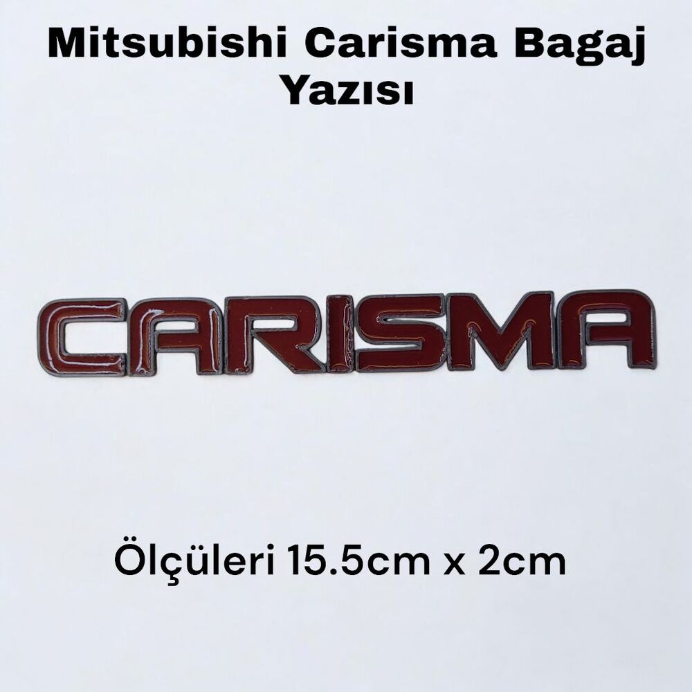 Mitsubishi Carisma Bagaj Yazısı (Gri-kırmızı)