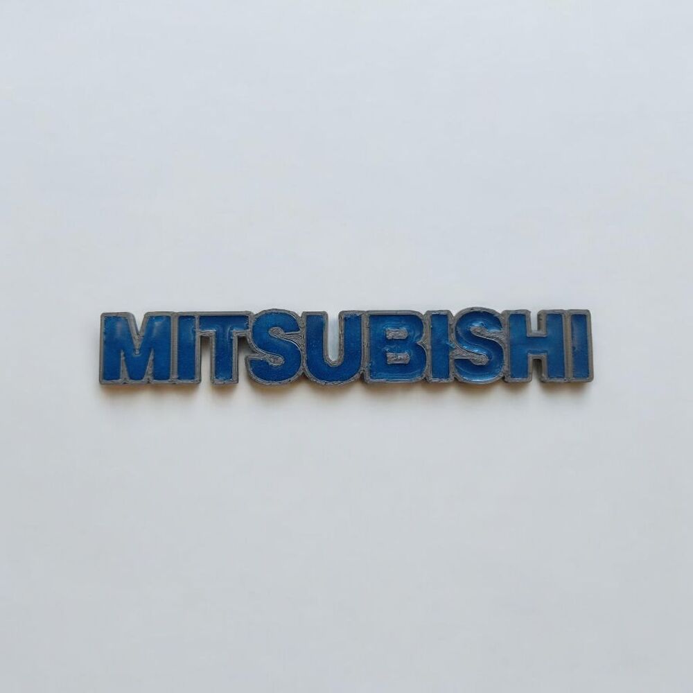 Mitsubishi Bagaj Yazısı (Gri-Mavi)