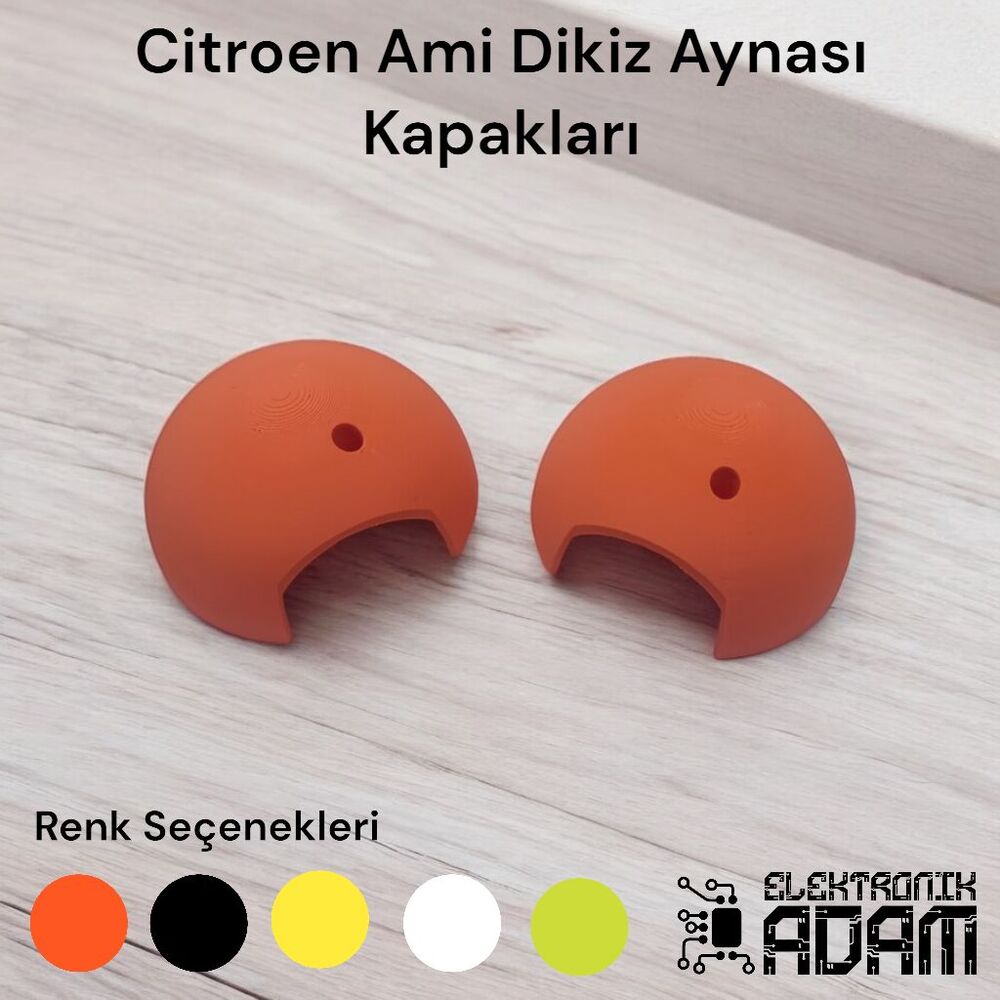 Citroen Ami Dikiz Aynası Kapagı (Turuncu Renk)