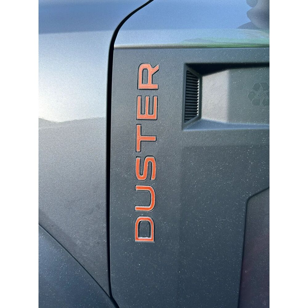 Renault Duster-3 Kapı Üzeri Renkli Duster Yazısı