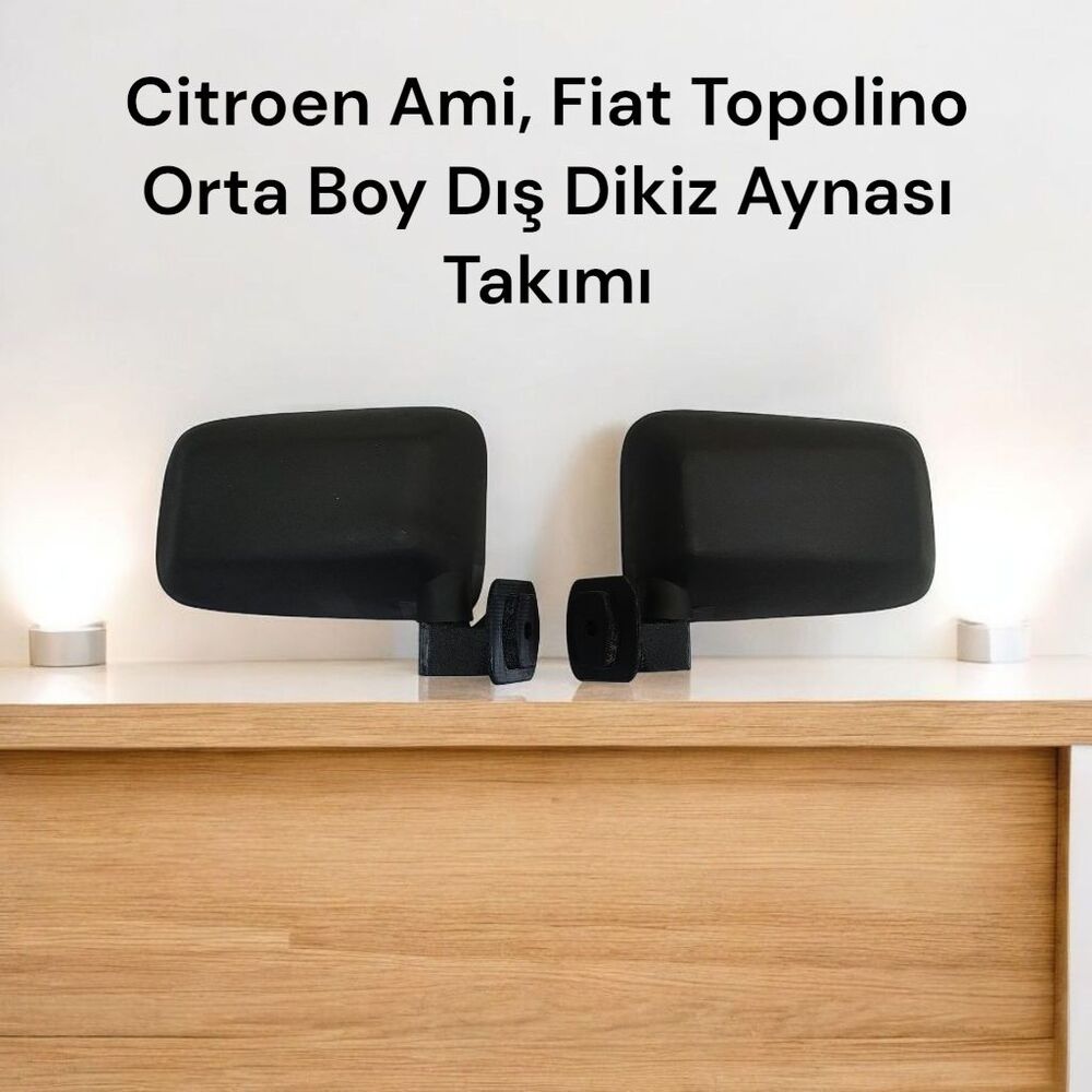 Citroen Ami, Fiat Topolino Orta Boy Dış Dikiz Aynası Takımı