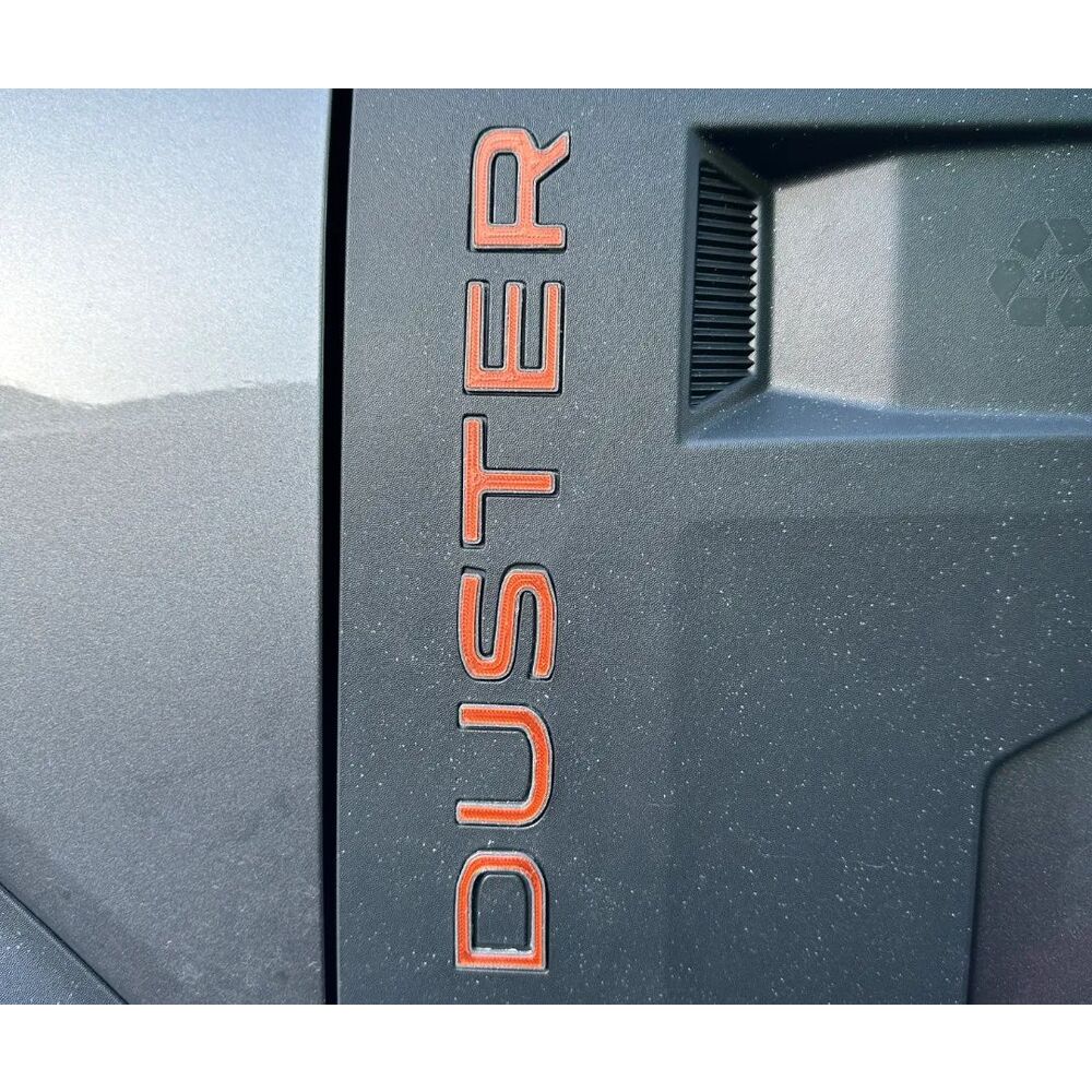 Renault Duster-3 Kapı Üzeri Renkli Duster Yazısı