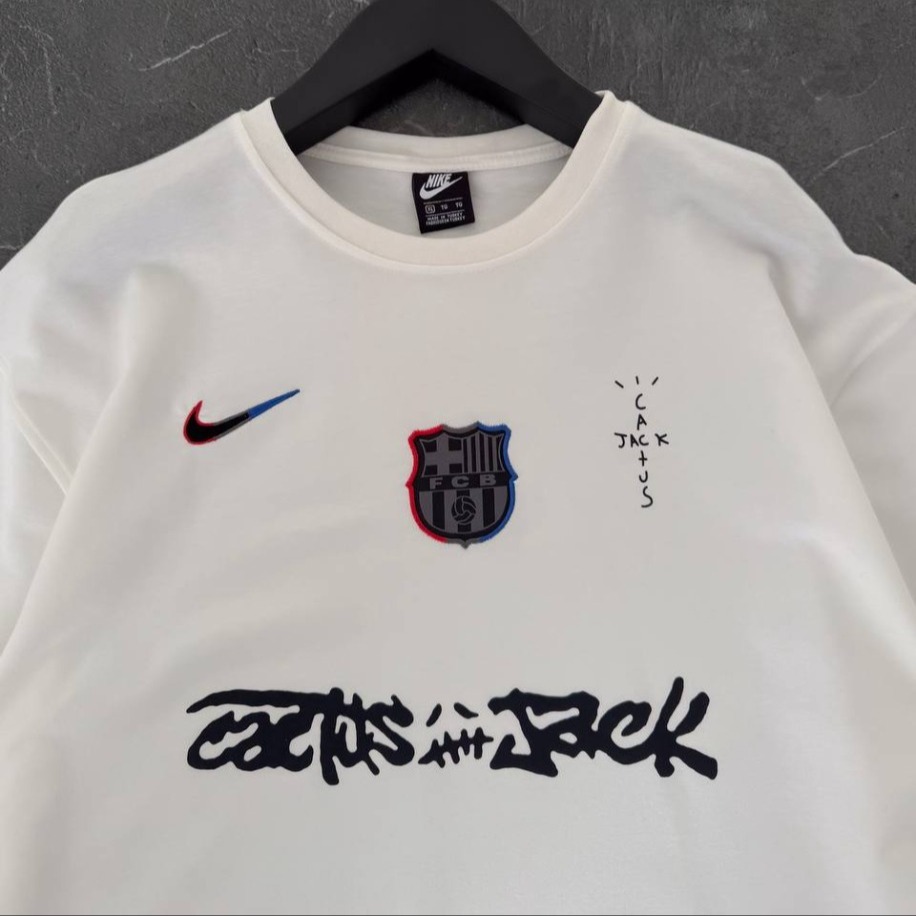 Barcelona Nike White Travis Oversize T-Shirt
