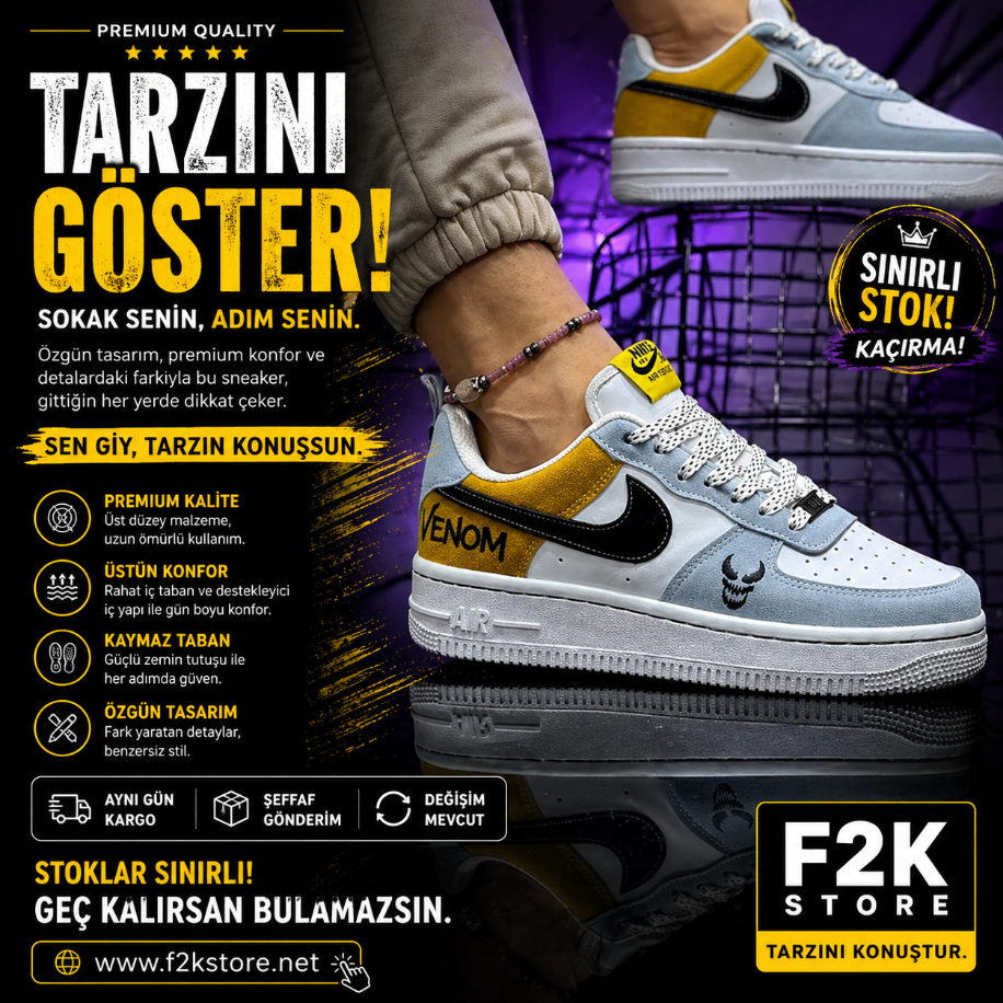 NIKE VENOM Premium Street Sneaker Spor Ayakkabı
