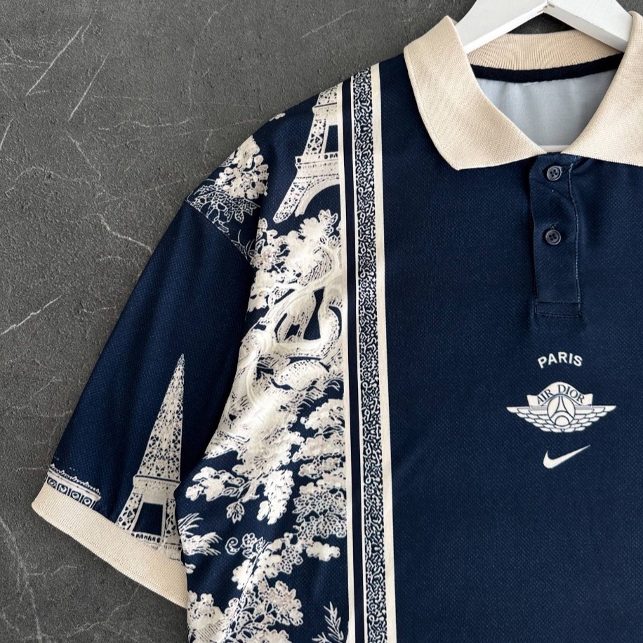 Paris Atelier Navy Premium Polo Yaka T-Shirt