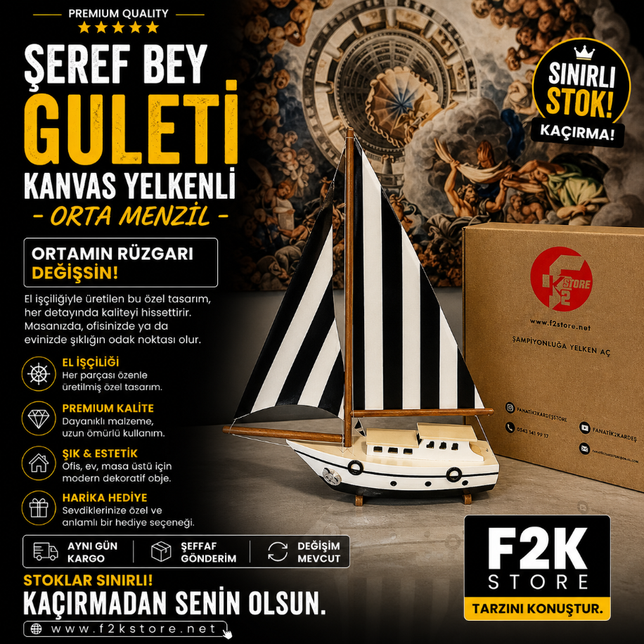 Şeref Bey Guleti Kanvas Yelkenli - Orta Menzil