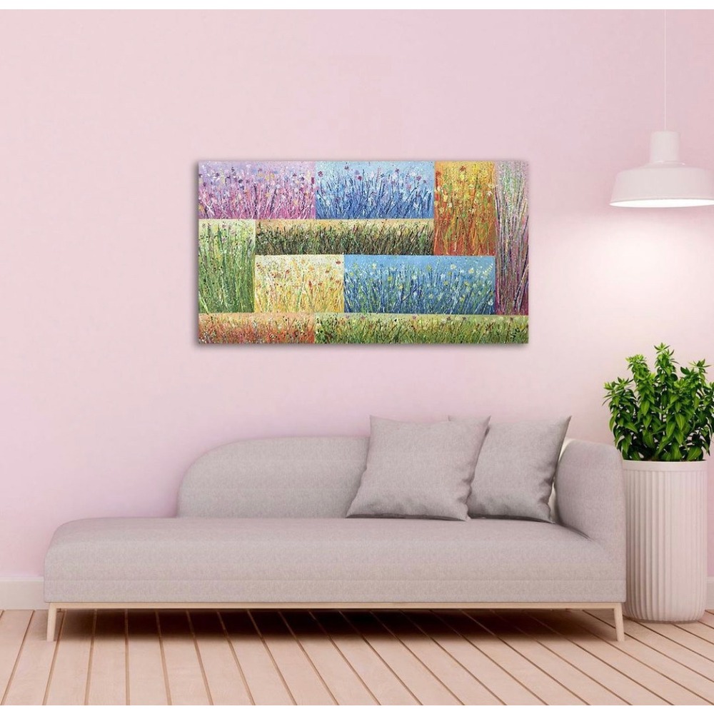 Çiçek Tarlası , orijinal tablo 50x90 cm 