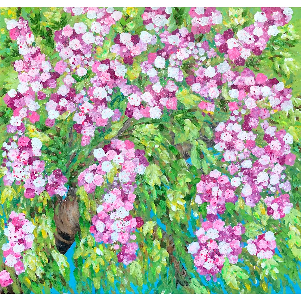 Kiraz çiçekleri , orijinal tablo 86x90 cm 
