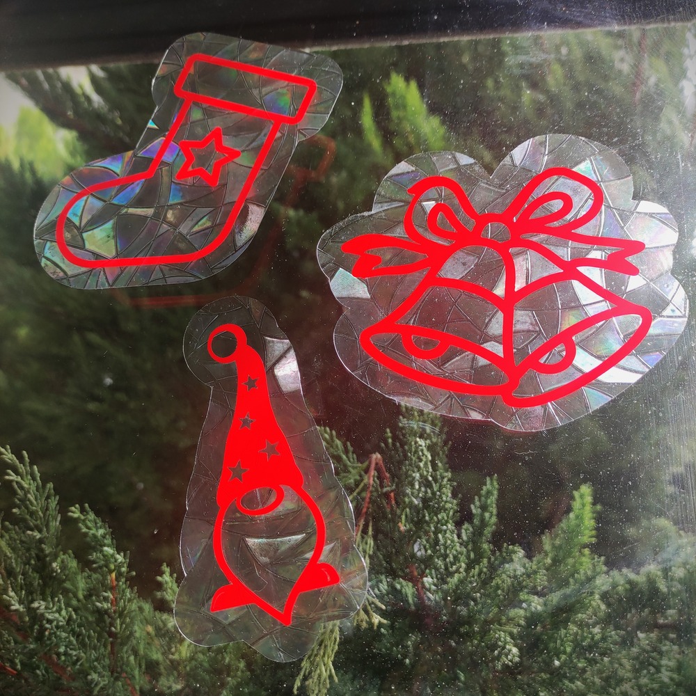 Yılbaşı Suncatcher Seti (Şans Cücesi, Çan, Çorap)