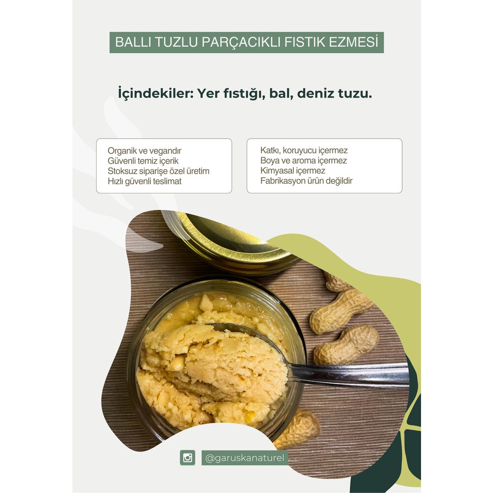Ballı Tuzlu Yer Fıstığı Ezmesi