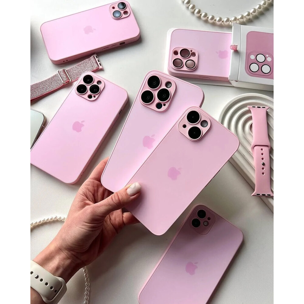 Pink Glass Case AG Glass Case Lens korumalı-Pink | Glarecase