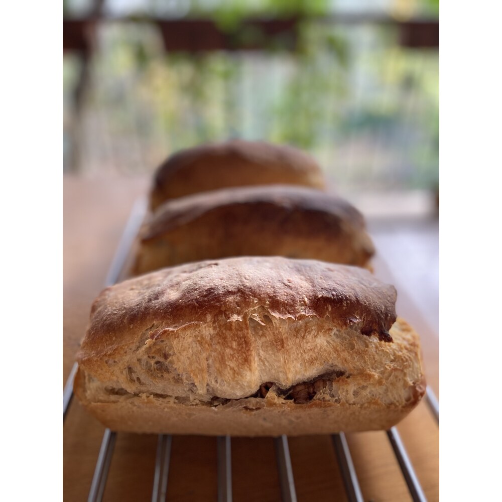 Cevizli Ekşi Mayalı Ev Yapımı Tam Buğdaylı Ekmek (~500 GR)