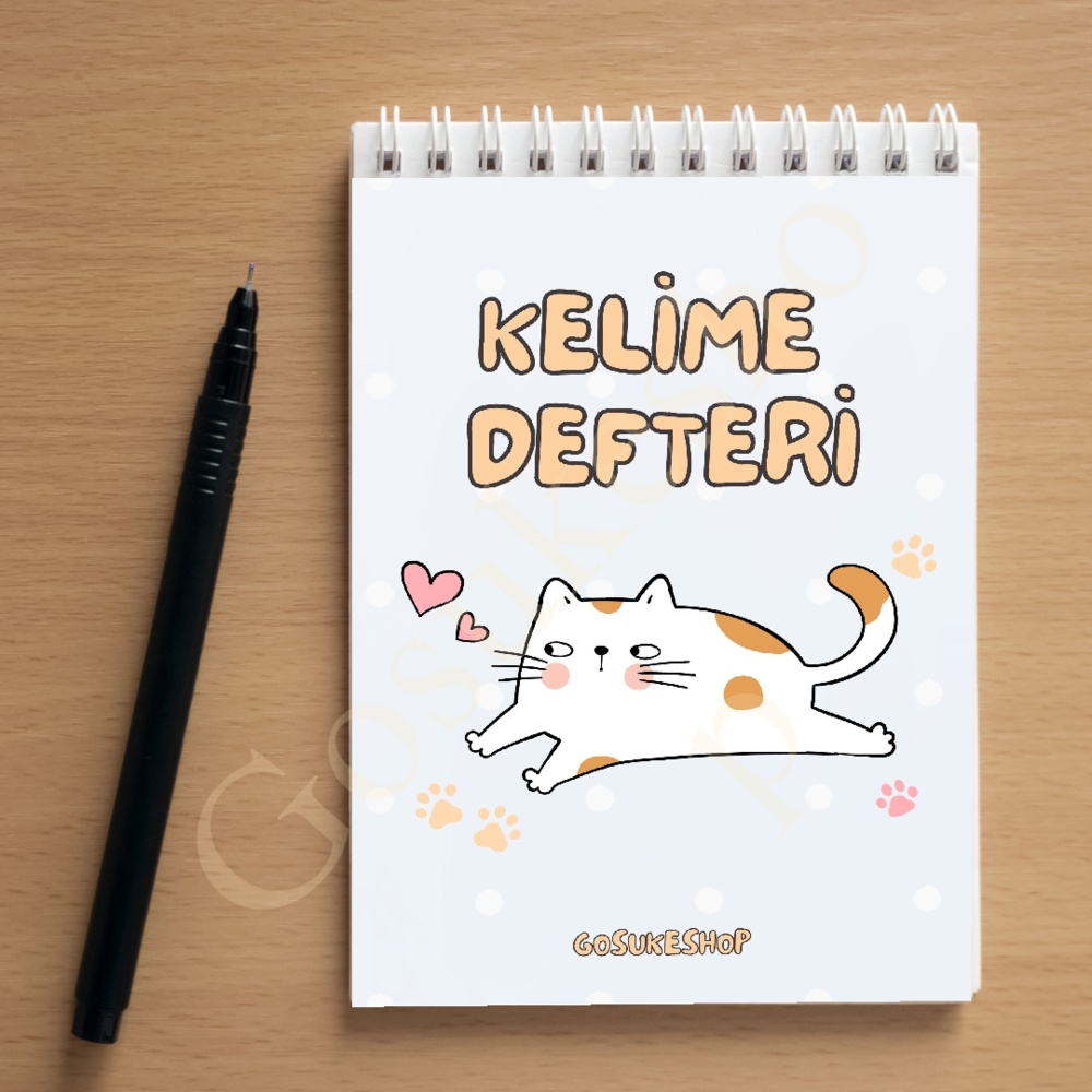 DEFOLU Koneko Kelime Defter Mavi 