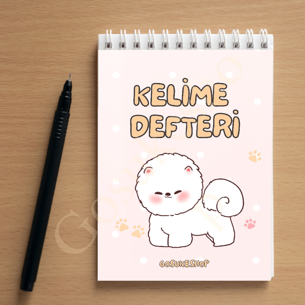 DEFOLU Koinu Kelime Defteri Pembe