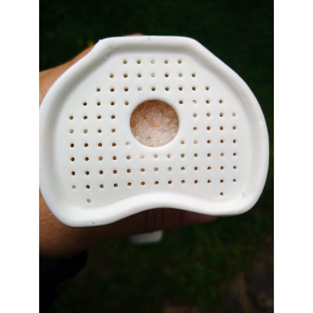 TuzOxy Saltpipe Himalayan Salt Inhaler Porcelain Food grade Himalayan Pink Salt included